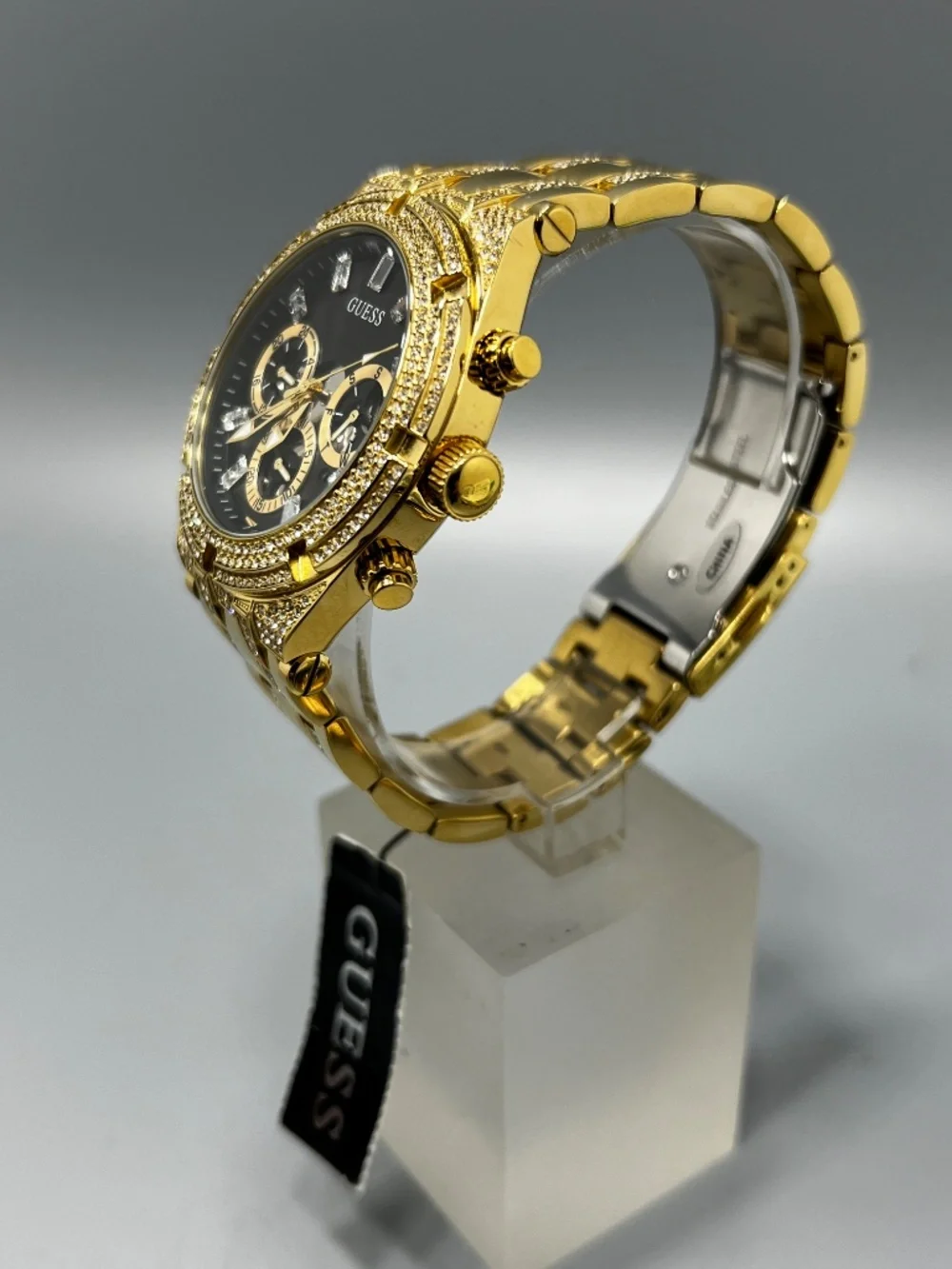 Guess Multi Function Rhinestone Mounted Watch - Picture 4 of 11